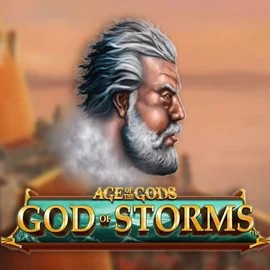 Age Of The Gods: God of Storms logo – Slots by Playtech at Sloterra Casino